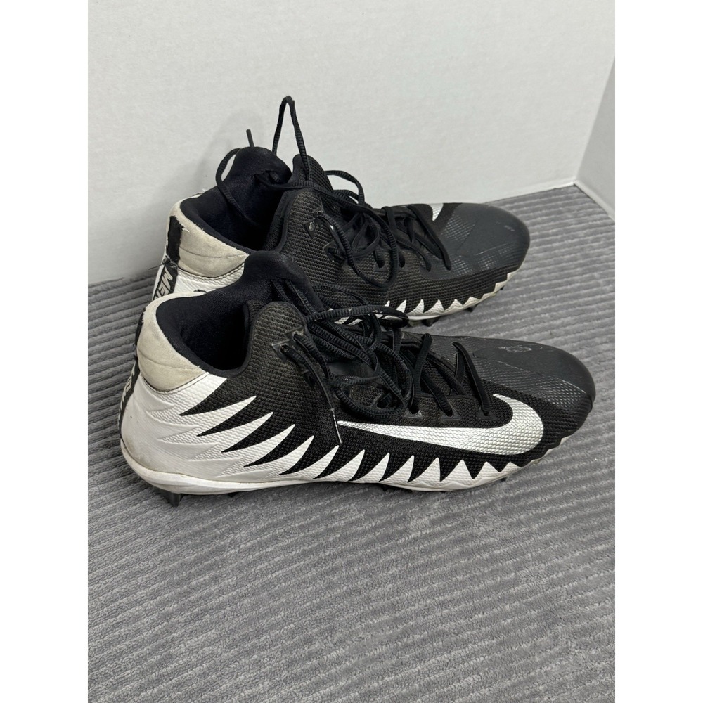 Nike Mens‎ Size 13 Alpha Menace Pro Mid Football Cleats Black And White